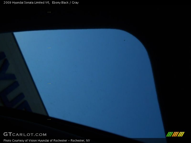 Ebony Black / Gray 2009 Hyundai Sonata Limited V6