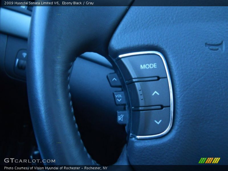 Ebony Black / Gray 2009 Hyundai Sonata Limited V6