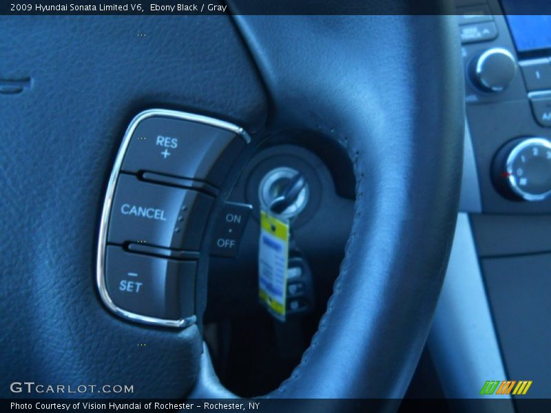 Ebony Black / Gray 2009 Hyundai Sonata Limited V6