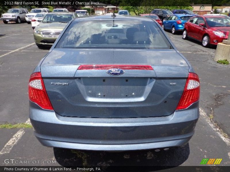 Steel Blue Metallic / Charcoal Black 2012 Ford Fusion SE