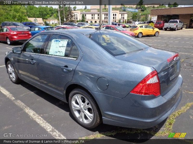 Steel Blue Metallic / Charcoal Black 2012 Ford Fusion SE