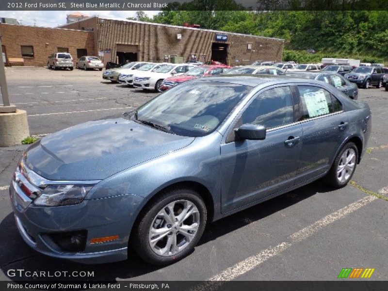 Steel Blue Metallic / Charcoal Black 2012 Ford Fusion SE