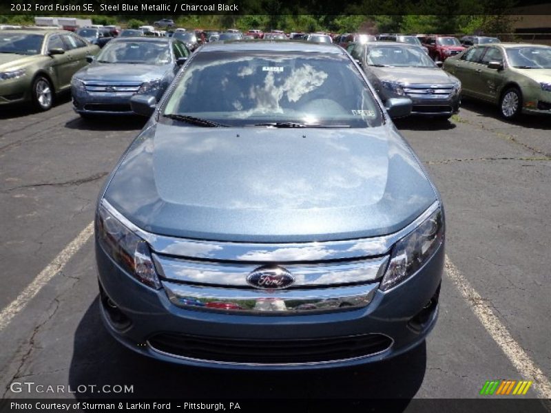 Steel Blue Metallic / Charcoal Black 2012 Ford Fusion SE