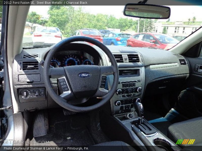 Steel Blue Metallic / Charcoal Black 2012 Ford Fusion SE