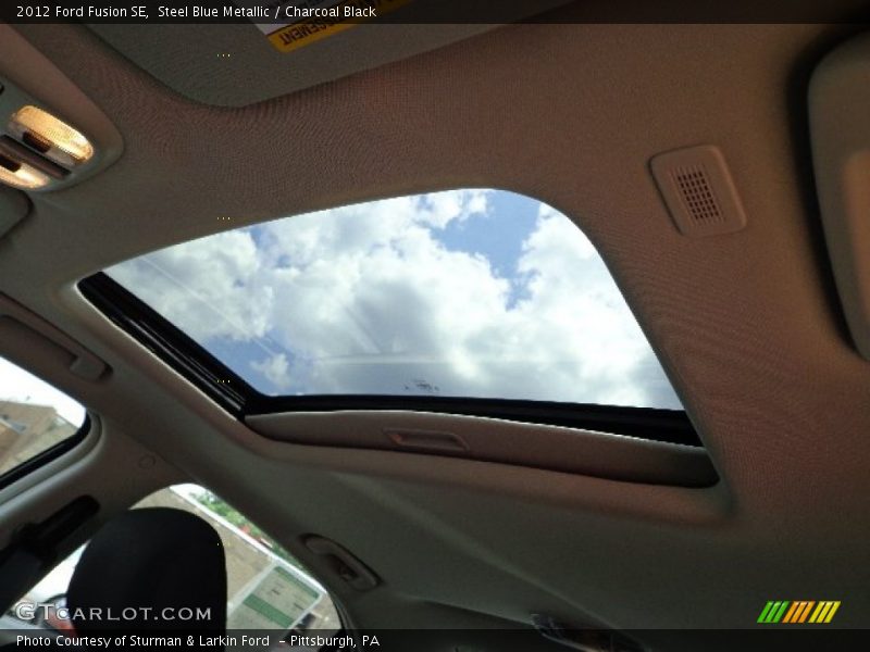 Steel Blue Metallic / Charcoal Black 2012 Ford Fusion SE