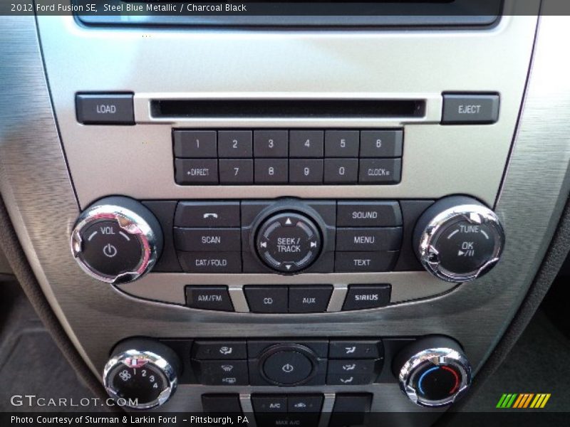 Steel Blue Metallic / Charcoal Black 2012 Ford Fusion SE