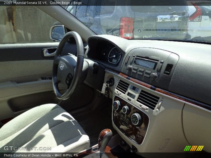 Golden Beige / Beige 2007 Hyundai Sonata SE V6