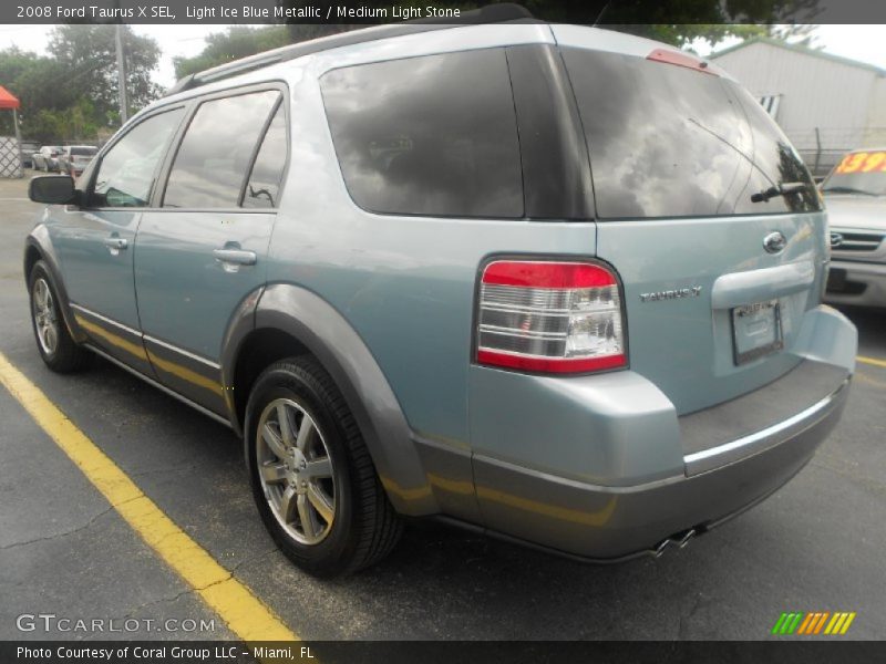 Light Ice Blue Metallic / Medium Light Stone 2008 Ford Taurus X SEL