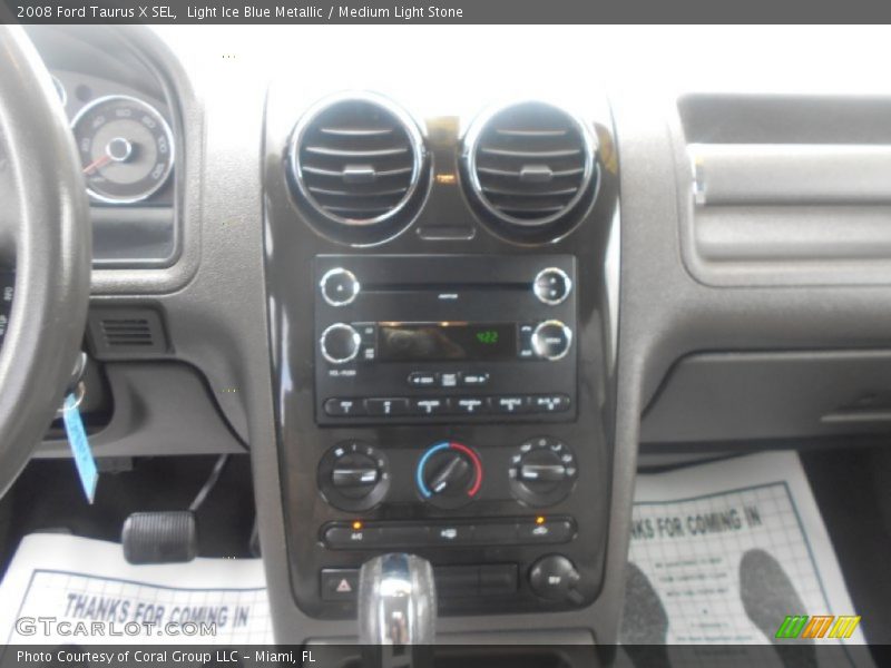 Light Ice Blue Metallic / Medium Light Stone 2008 Ford Taurus X SEL