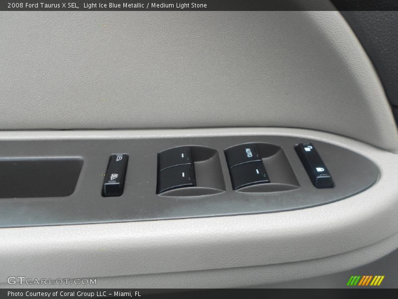 Light Ice Blue Metallic / Medium Light Stone 2008 Ford Taurus X SEL