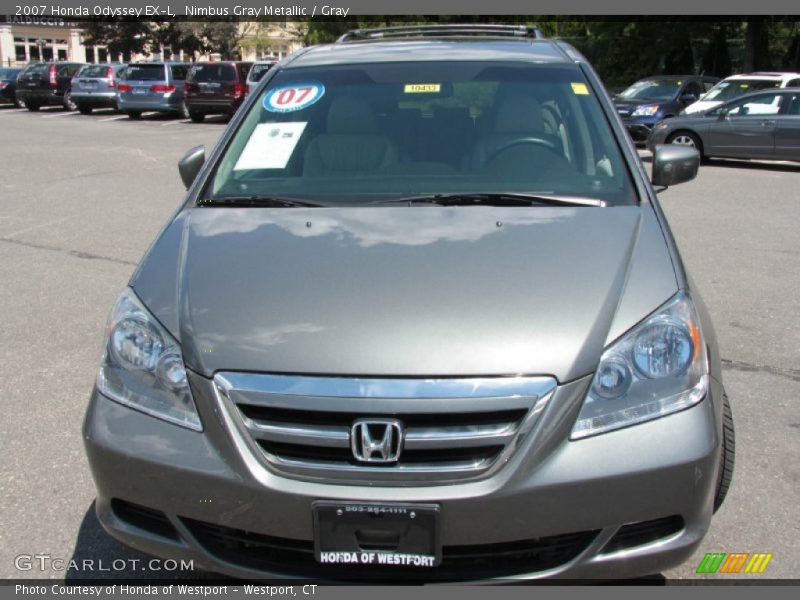 Nimbus Gray Metallic / Gray 2007 Honda Odyssey EX-L