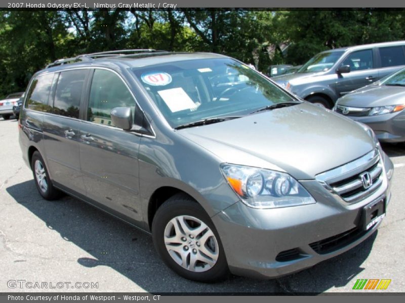 Nimbus Gray Metallic / Gray 2007 Honda Odyssey EX-L