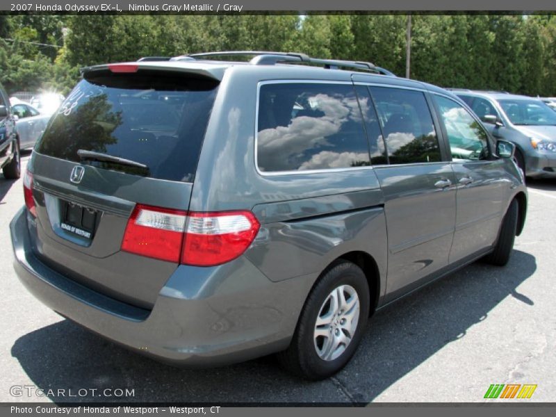 Nimbus Gray Metallic / Gray 2007 Honda Odyssey EX-L