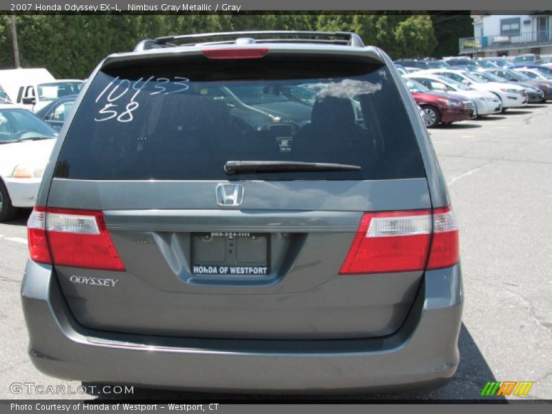 Nimbus Gray Metallic / Gray 2007 Honda Odyssey EX-L