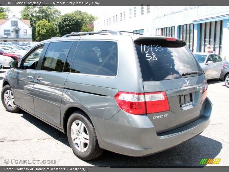 Nimbus Gray Metallic / Gray 2007 Honda Odyssey EX-L