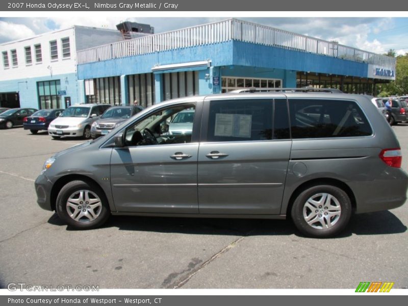 Nimbus Gray Metallic / Gray 2007 Honda Odyssey EX-L