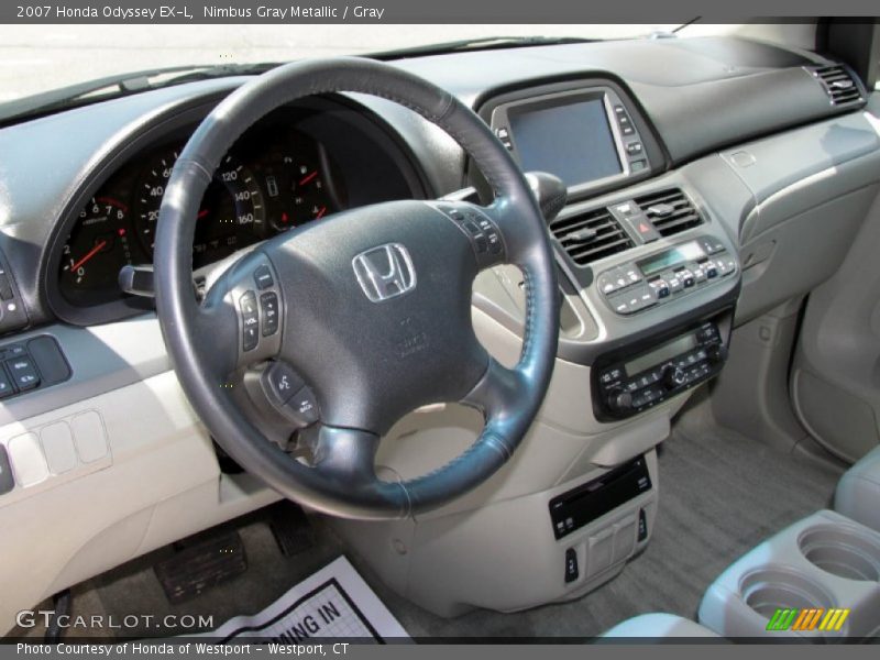 Nimbus Gray Metallic / Gray 2007 Honda Odyssey EX-L