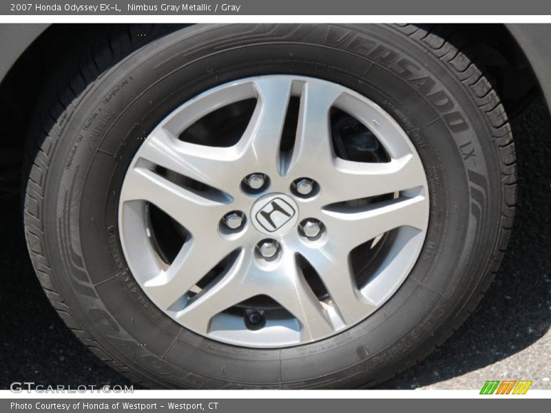 Nimbus Gray Metallic / Gray 2007 Honda Odyssey EX-L