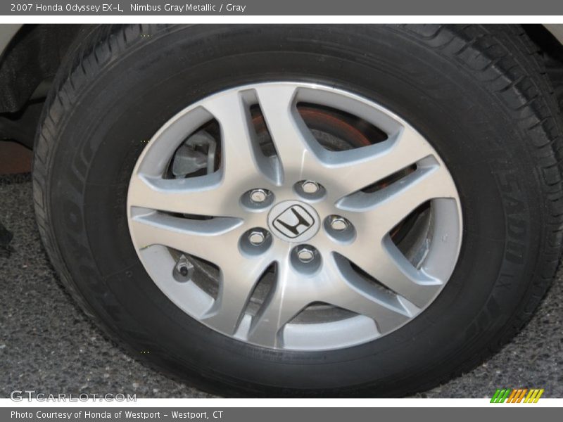 Nimbus Gray Metallic / Gray 2007 Honda Odyssey EX-L