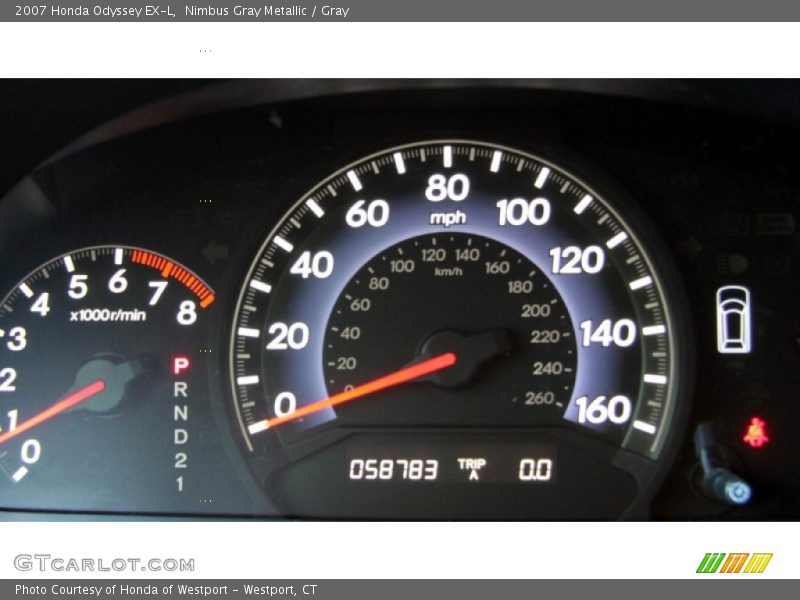Nimbus Gray Metallic / Gray 2007 Honda Odyssey EX-L