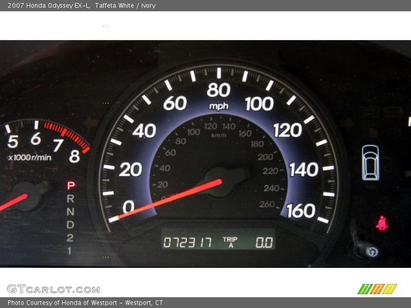 Taffeta White / Ivory 2007 Honda Odyssey EX-L
