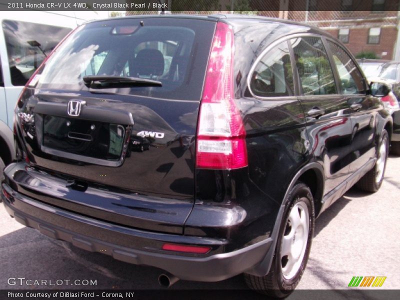 Crystal Black Pearl / Black 2011 Honda CR-V LX 4WD