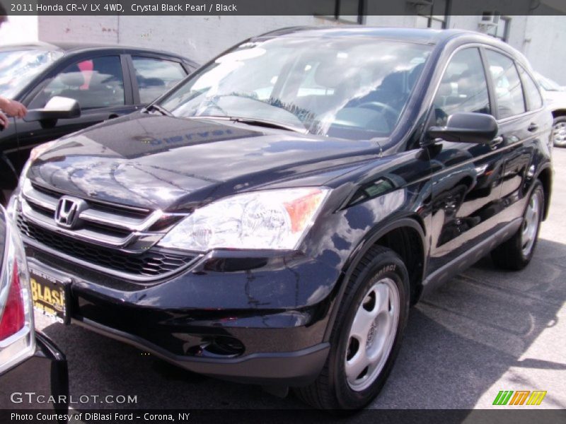 Crystal Black Pearl / Black 2011 Honda CR-V LX 4WD