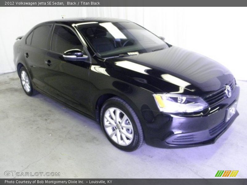 Black / Titan Black 2012 Volkswagen Jetta SE Sedan