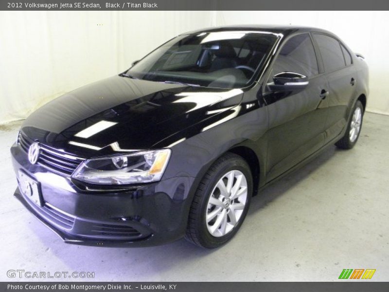 Black / Titan Black 2012 Volkswagen Jetta SE Sedan