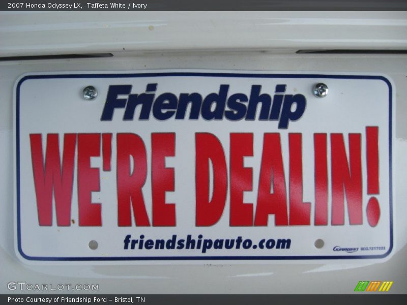 Taffeta White / Ivory 2007 Honda Odyssey LX