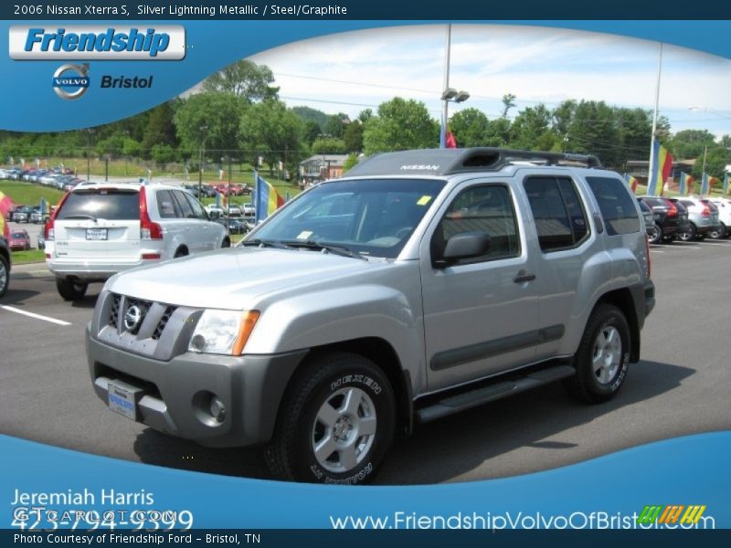 Silver Lightning Metallic / Steel/Graphite 2006 Nissan Xterra S