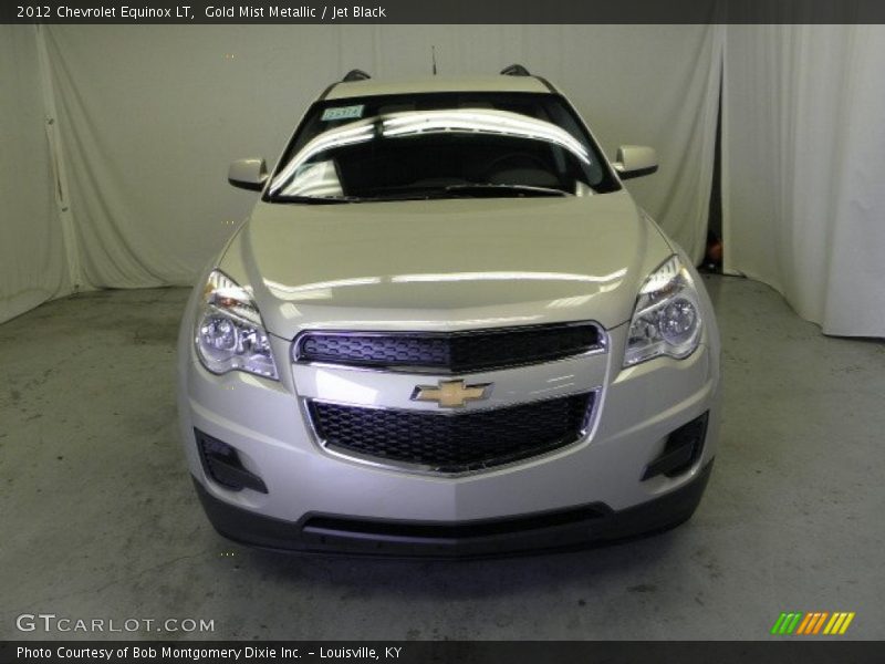 Gold Mist Metallic / Jet Black 2012 Chevrolet Equinox LT