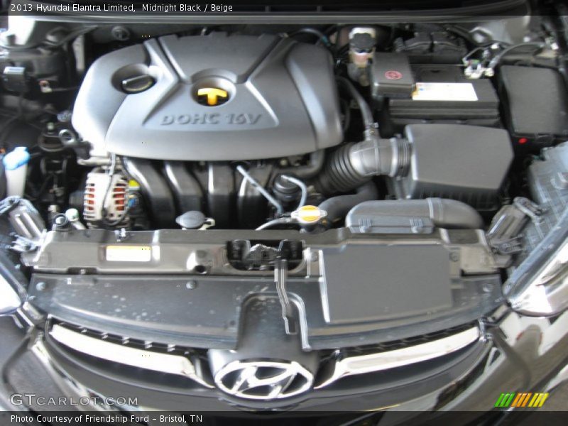 Midnight Black / Beige 2013 Hyundai Elantra Limited