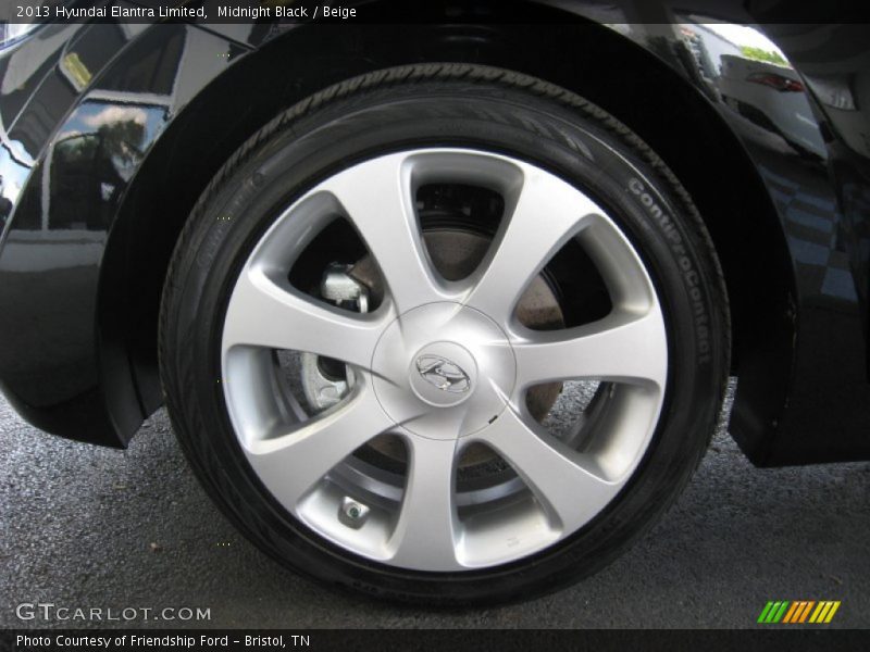 Midnight Black / Beige 2013 Hyundai Elantra Limited