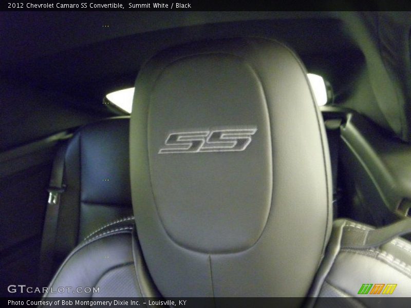 Summit White / Black 2012 Chevrolet Camaro SS Convertible