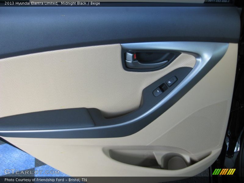 Midnight Black / Beige 2013 Hyundai Elantra Limited