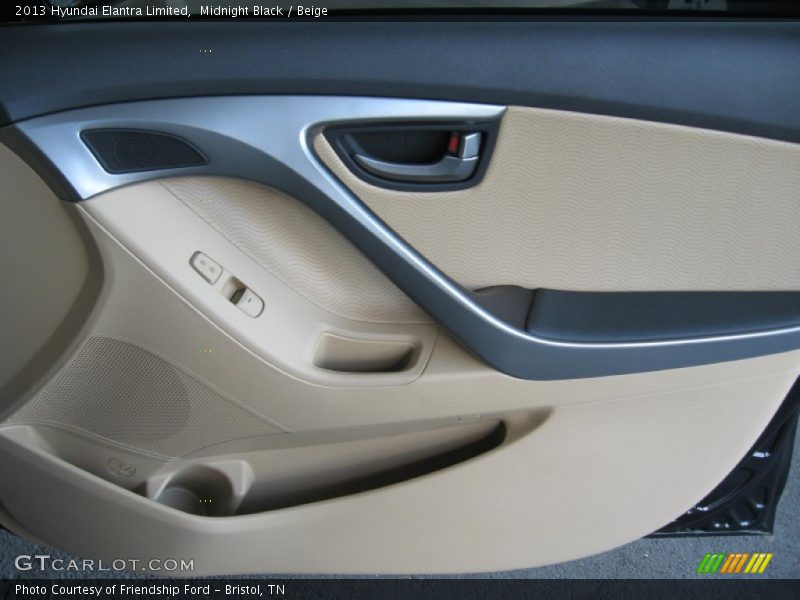 Midnight Black / Beige 2013 Hyundai Elantra Limited