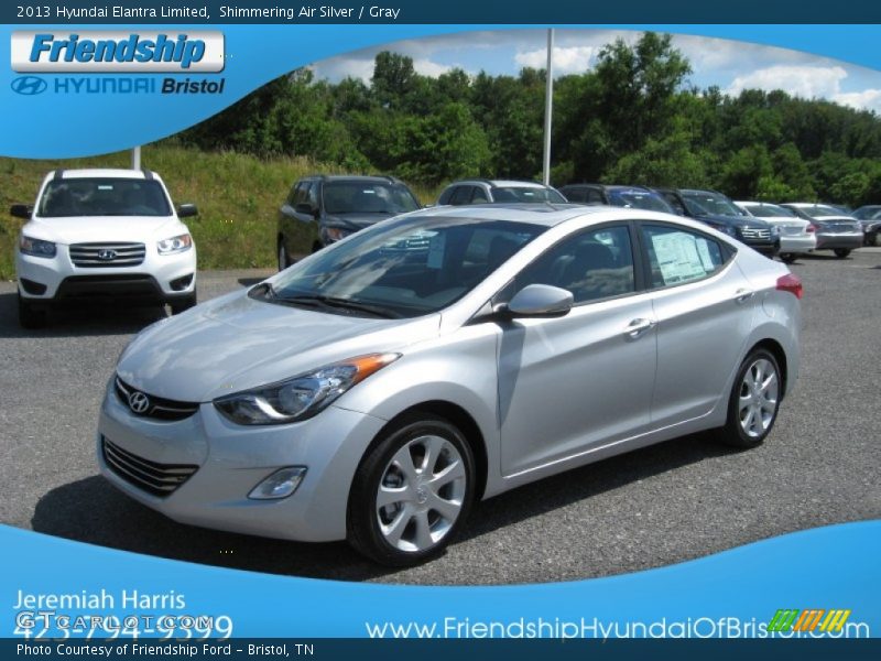 Shimmering Air Silver / Gray 2013 Hyundai Elantra Limited