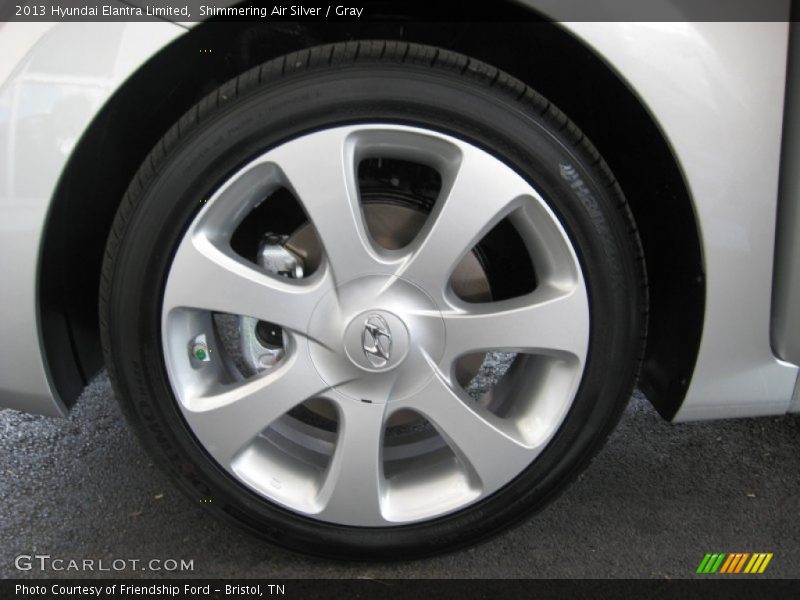 Shimmering Air Silver / Gray 2013 Hyundai Elantra Limited