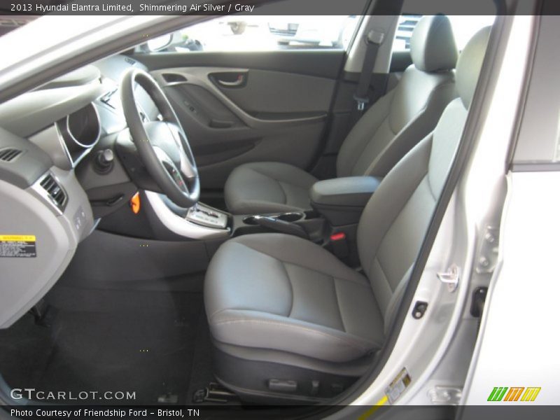 Shimmering Air Silver / Gray 2013 Hyundai Elantra Limited