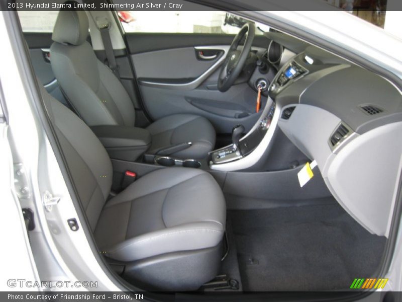 Shimmering Air Silver / Gray 2013 Hyundai Elantra Limited