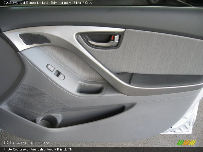 Shimmering Air Silver / Gray 2013 Hyundai Elantra Limited