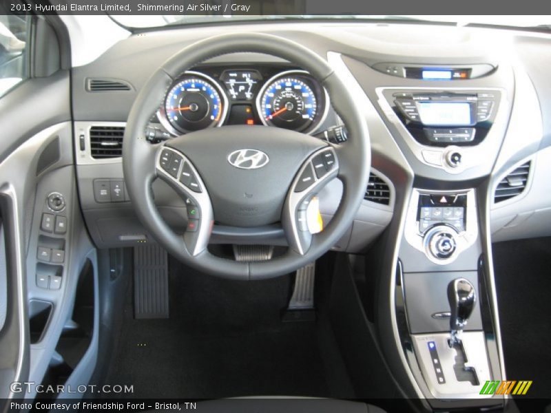 Shimmering Air Silver / Gray 2013 Hyundai Elantra Limited