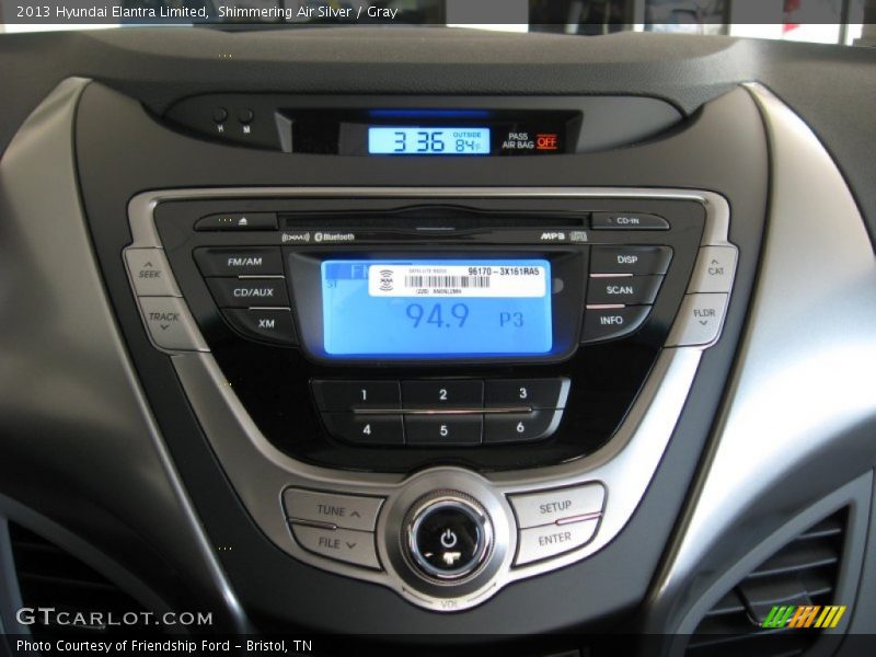 Shimmering Air Silver / Gray 2013 Hyundai Elantra Limited