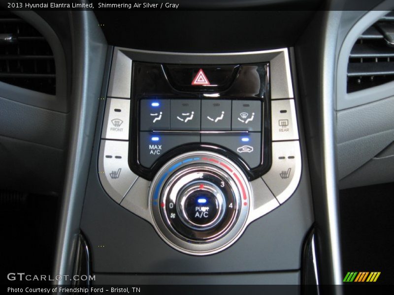 Shimmering Air Silver / Gray 2013 Hyundai Elantra Limited