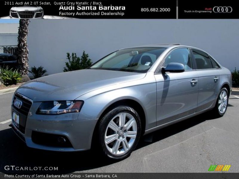 Quartz Grey Metallic / Black 2011 Audi A4 2.0T Sedan