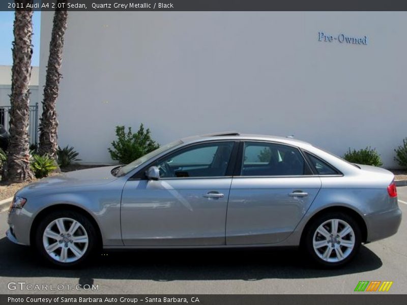 Quartz Grey Metallic / Black 2011 Audi A4 2.0T Sedan