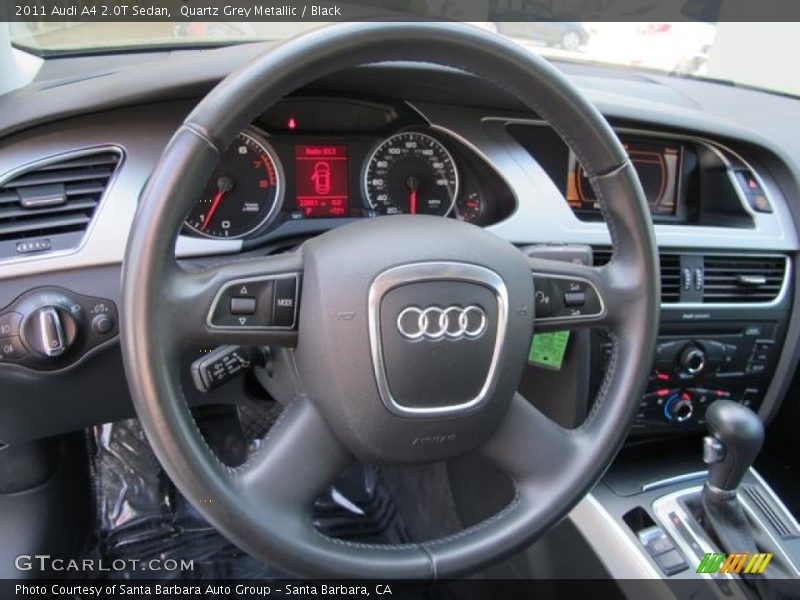 Quartz Grey Metallic / Black 2011 Audi A4 2.0T Sedan