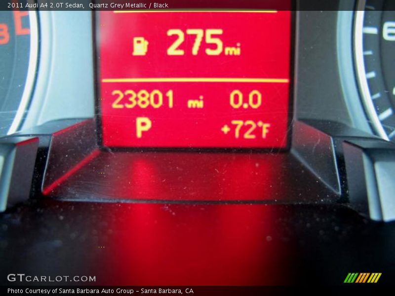Quartz Grey Metallic / Black 2011 Audi A4 2.0T Sedan