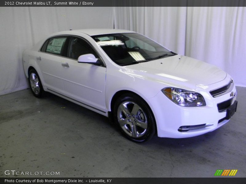 Summit White / Ebony 2012 Chevrolet Malibu LT